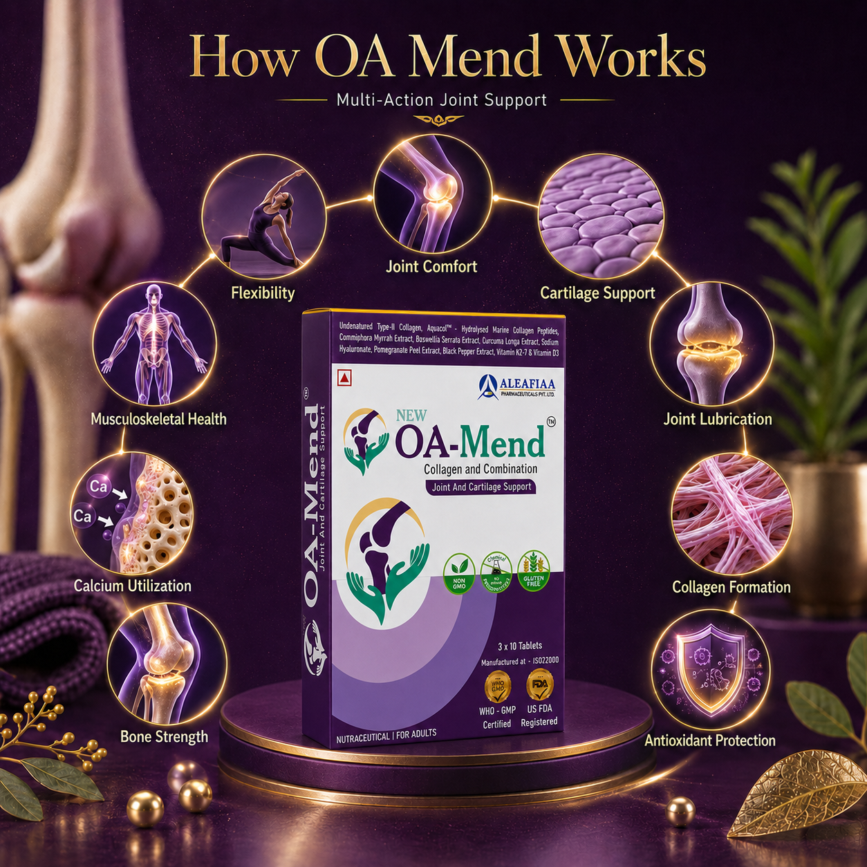 OA-Mend 10s | Joint & Cartilage Support | Dual Collagen