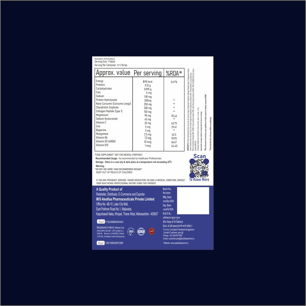 TendEasy | Tendon & Ligament Support | Collagen & Curcumin
