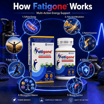 Fatigone | Pack of 30 | Energy & Stamina | CoQ10 | Monthly Pack Tablets