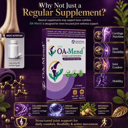 New OA-Mend | Strip Pack | Joint & Cartilage Support | Dual Collagen Tablets