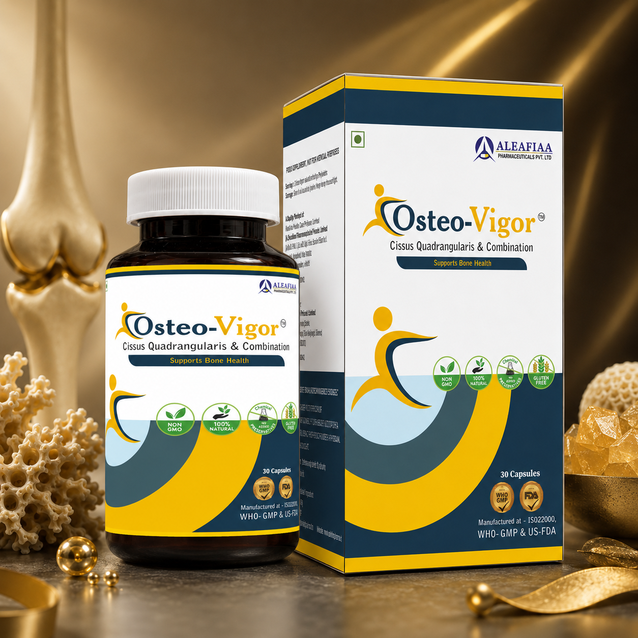 OsteoVigor 30s | Bone Health | Calcium, Vitamin D3 & K2