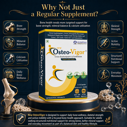 OsteoVigor |Strip Pack | Bone Health | Cissus, D3 & K2 |