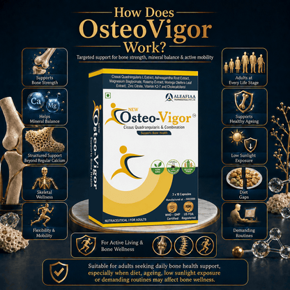 OsteoVigor |Strip Pack | Bone Health | Cissus, D3 & K2 |